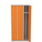 Szafka ubraniowa metalowa 3-drzwiowa z podziałem  PROFI UT3 s=88,5 cm